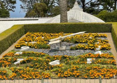 Conservatory of Flowers Clock Garden