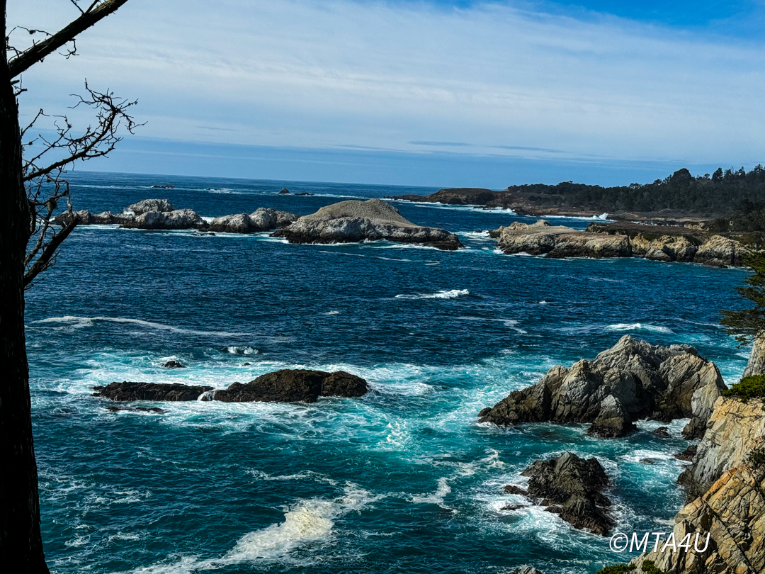 Scenic View Of Ocean On Drive To Big Sur