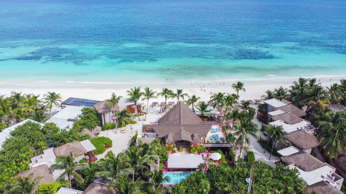 Aerial View of La Zebra Boutique Hotel, Tulum - Mini Travel Adventures 4 Us La Zebra Colibri Boutique Hotel