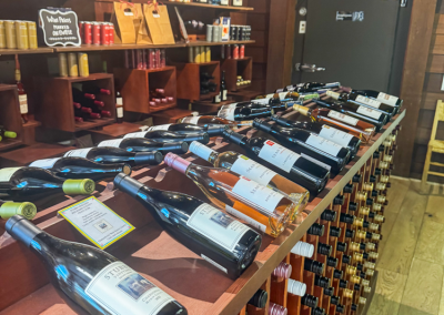 Wine selection at Marin Cheese Factory.