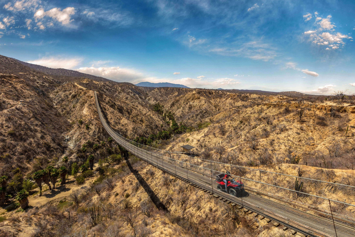 ATV off-road adventure through the desert landscape of Los Cabos, Mexico.