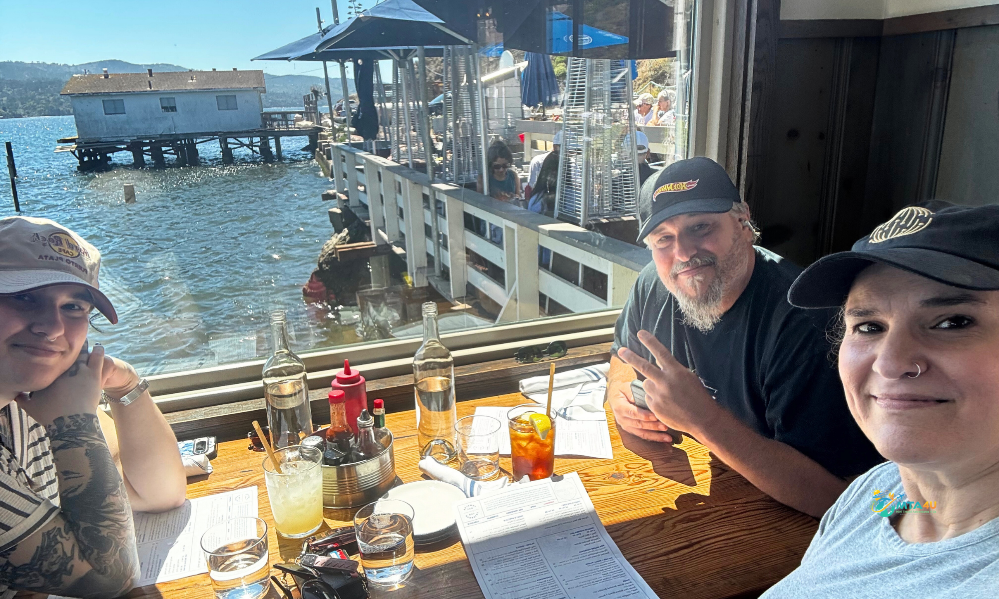 Lunch at Tony’s Seafood Restaurant in Point Reyes, California.