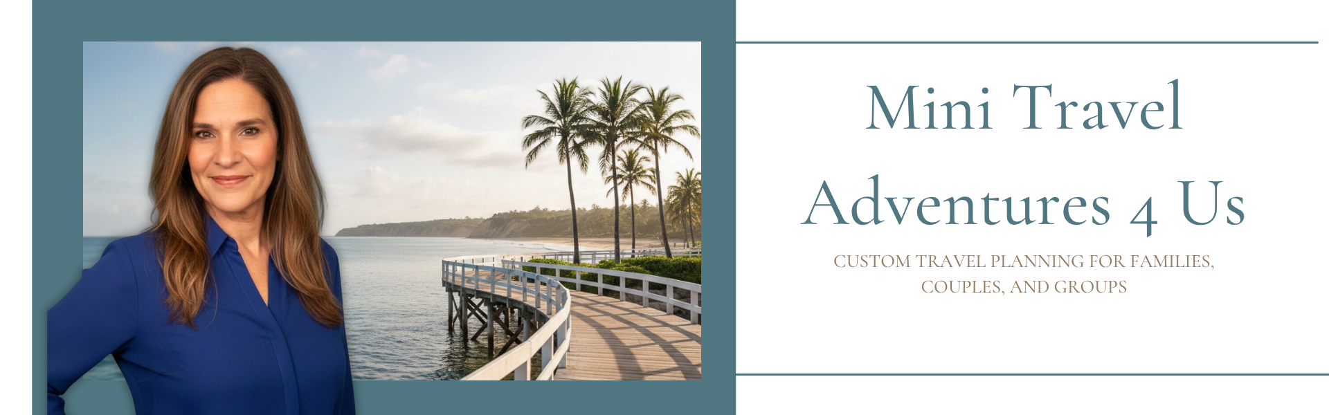 Custom travel planning for families, couples and groups by Mini Travel Adventures 4 Us travel advisor.